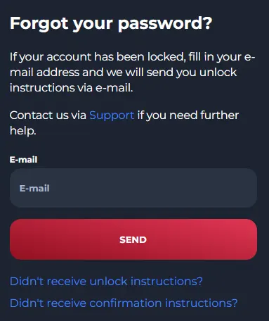 Verander je wachtwoord in slechts een paar stappen bij Winorio Casino